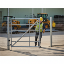 Dark Gray Professional Self Closing Gate Hinge Set for Round Tube with Adjustable Speed and Galvanised Spring Barrel
