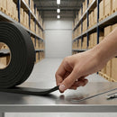 Black Plain Expanded Neoprene/EPDM Sponge Strip – Non-Adhesive Closed-Cell Rubber – 10m Roll
