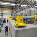 Dim Gray Premium Square Base Flange Fitting with Drilled Holes and M10 Bolt for Stanchion Posts