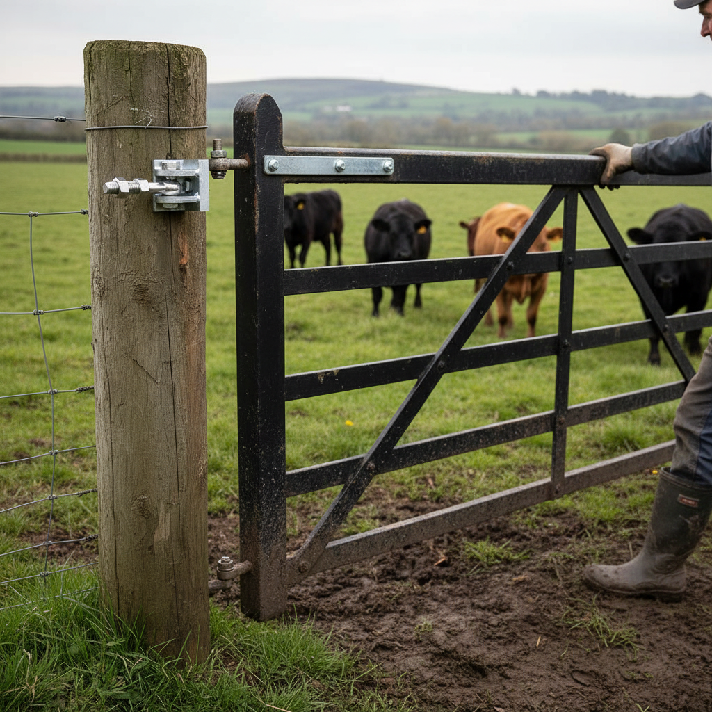 Premium Galvanised Gate Hanging Pin with Simple Stabilising Attachment ...