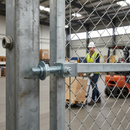 Dim Gray Premium Adjustable Wrap Around Hinge with Jointed Plates M20 for 30mm Pin - Maximum Weight Limit 500kg