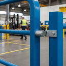 Midnight Blue Premium Slide Over Fixing with Eye for 48.3mm Tube - Heavy Duty Gate Hinge Component