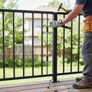 White Smoke Premium Double Scroll Panel 165mm x 1000mm with 12mm Square Bar for Enhanced Durability