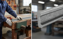 Light Slate Gray Premium Grooved Collar Strip 14 x 4mm in 2 Metre Bars for Versatile Applications