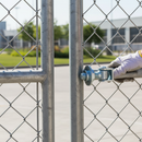 Light Gray Premium Adjustable Gate Hinge with Jointed Plates M18 - Heavy Duty for Maximum Weight Capacity of 400kg