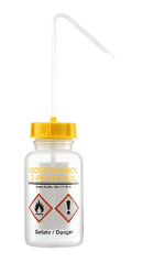 Light Gray Wide Neck Plastic Wash Bottle Series 303 LDPE - Printed 'Isopropanol'