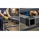 Dark Slate Gray Premium Plastic Rectangular End Cap for 80x40mm Box Section - Durable and Versatile Wall Thickness Compatibility
