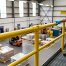 White Smoke Premium Heavy Duty Handrail Fitting for Knee Rail Tube with M6 Bolts, Pre-Drilled for Easy Installation