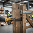 Dark Olive Green Premium Heavy Duty Gate Latch with Holes - 130mm Long for Secure Locking - High-Quality Professional Grade for Industrial and Commercial Applications