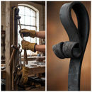 Black Premium Ornate Shepherds Crook 40 x 8mm - 250mm Long Durable Design for Versatile Use
