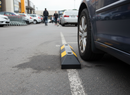 Dark Gray Premium High-Visibility Rubber Kerb Stopper 900mm x 150mm x 95mm for Vehicle Parking Protection