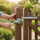 Dark Olive Green Premium Adjustable Gate Hinge with Jointed Plates M18 - Heavy Duty for Maximum Weight Capacity of 400kg
