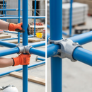 Gray Premium 3-Way Combination Tee Cross Over for 26.9mm Tube - Ideal for Joining Rails