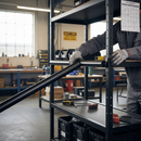 White Smoke Premium Aluminium Slotted Tube 3000mm x 42.4mm OD with 1.5mm Wall Thickness and Durable Black Powder Coating