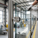 Dark Gray Premium 50mm Glass Holder for 48.3mm Tube - 316 Stainless Steel with Satin Finish for 8-18mm Glass