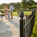 Dark Gray Premium Pineapple Post Top 118mm Height with 66mm Width and 55mm Base for Decorative Fencing and Outdoor Use