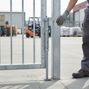 Light Gray Premium Surface Mounted Dropbolt with Hot-Dip Galvanised Finish, Quick-Fix and Adjustable Height for Secure Gate Locking