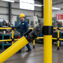 Dark Gray Premium Single Swivel Socket Key Clamp for 42.4mm Tube - Black Powder Coated Finish for Internal Installations