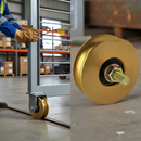 Slate Gray Premium 80mm Slider Wheel for 20mm Diameter Track with 400kg Weight Capacity - High-Quality Professional Grade for Industrial and Commercial Applic...