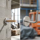Dark Gray Premium 316 Stainless Steel Handrail Bracket with Push Fit Cover Plate - 85mm Projection and Unique Backplate Design