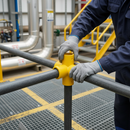Dim Gray Premium GRP Handrail Fitting Middle Corner for 90 Degree Joints in Stanchion Posts