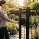 Black Premium Double Bearing Adjustable 180° Hinge - Heavy Duty Design for Gates Up to 150 kg with Anti-Theft Features