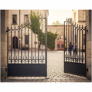 Dim Gray Premium Decorative Gate Top Profile 10mm Thick, 205mm x 2000mm with 260mm Rise for Enhanced Aesthetics