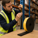 8mm Thick Self-Adhesive EPDM Sponge Rubber Strip Black Closed Cell Foam Seal Weatherproof Insulation Tape