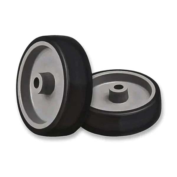 Gray 50mm Grey Thermoplastic Wheel 8mm Bore - 40kg Load Rating