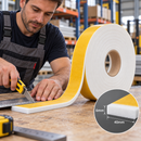 White Expanded Silicone Foam Strip – Self Adhesive