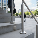 Dim Gray Premium Radiused Curved Tube Base with M8 Threaded Hole for 42.4mm x 2mm Tube - Industrial Grade Design for Robust Applications