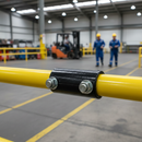 Light Slate Gray Premium Straight Joint Key Clamp for 42.4mm Tube - Heavy Duty Black Powder Coated Connector