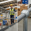 Slate Gray Premium Galvanised 38° Rake Side Palm Right Hand for 42mm Tube with 75mm Ball and 550mm Tail Length