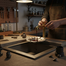 Black Premium Ornate Drip Tray 107mm x 17mm x 1mm Thick for Versatile Applications - High-Quality Professional Grade for Industrial and Commercial Applic...