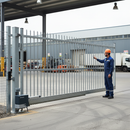 White Smoke High-Performance 2500kg Sliding Gate Motor Kit with Encoder and Safety Features - High-Quality Professional Grade for Industrial and Commercial App...