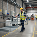 Dim Gray Premium Self Closing Half Height Gate to Suit 33.7mm Tube with Fully Welded Hinges for Easy Access