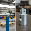Dim Gray Premium Female Single Swivel Connector for 48.3mm Tube - Versatile and Durable Fitting
