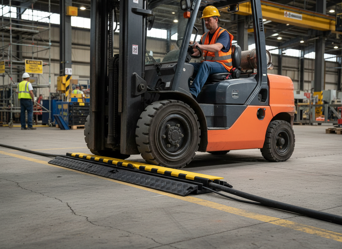Premium Heavy Duty Hose and Cable Protection Ramp with High Load Capac ...