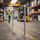 Dim Gray Premium Key Clamp End Post for 48.3mm Tube - Pre-Assembled with 1100mm Height - High-Quality Professional Grade for Industrial and Commercial Appli...