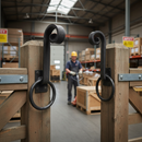 Dark Olive Green Premium 30 x 10mm Forged Gate Crook Plain Bar with Dimensions for Versatile Applications