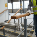 Gray Premium Rail Support for 48.3mm Tube - Durable Stainless Steel Construction - High-Quality Professional Grade for Industrial and Commercial Applica...