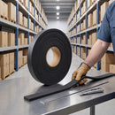 Dark Slate Gray Plain Expanded Neoprene/EPDM Sponge Strip – Non-Adhesive Closed-Cell Rubber – 10m Roll