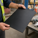 3mm Black Solid Rubber Sheet – Heavy Duty General Purpose NR/SBR Rubber Matting