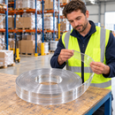 Clear PVC Strip – 10m Roll | Flexible Transparent PVC Strip