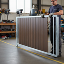 Dark Olive Green Premium Composite Gate Board 2000mm Long in Walnut Color - Heavy Duty, Reversible with Advanced Co-Extrusion Technology