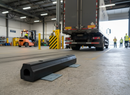 Dark Sea Green Premium Rubber Kerb Protection for Parking Bays - 660mm Dimensions with Fixing Plates for Easy Installation