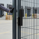 Gray Premium 180° Self-Closing Gate Hinge and Closer with Adjustable Speed for Gates up to 75kg and Quick-Fix Installation