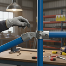 Dim Gray Premium Short Tee with Swivel Connection for 48.3mm Tube - Ideal for Staircase Top Rails and Level Sections