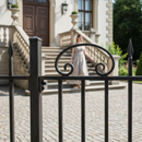 Gray Heavy Duty C Scroll Bar 130mm x 240mm with 16mm x 8mm Grooved Design for Enhanced Grip