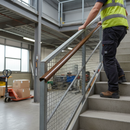 Dim Gray Premium 40mm x 8mm Plastic Handrail Capping Brown - 25m Coil with Scratch and Abrasion Resistance